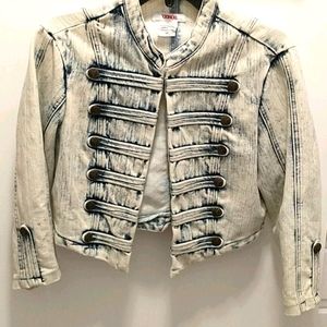 Washed out cropped Jean Jacket